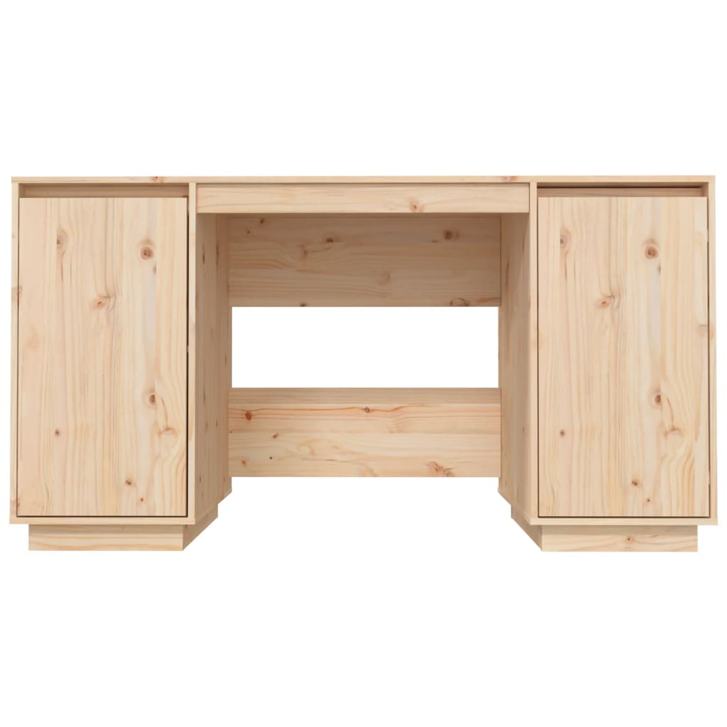 Solid Pine Wood Desk 140x50x75 cm - Durable & Stylish Workspace