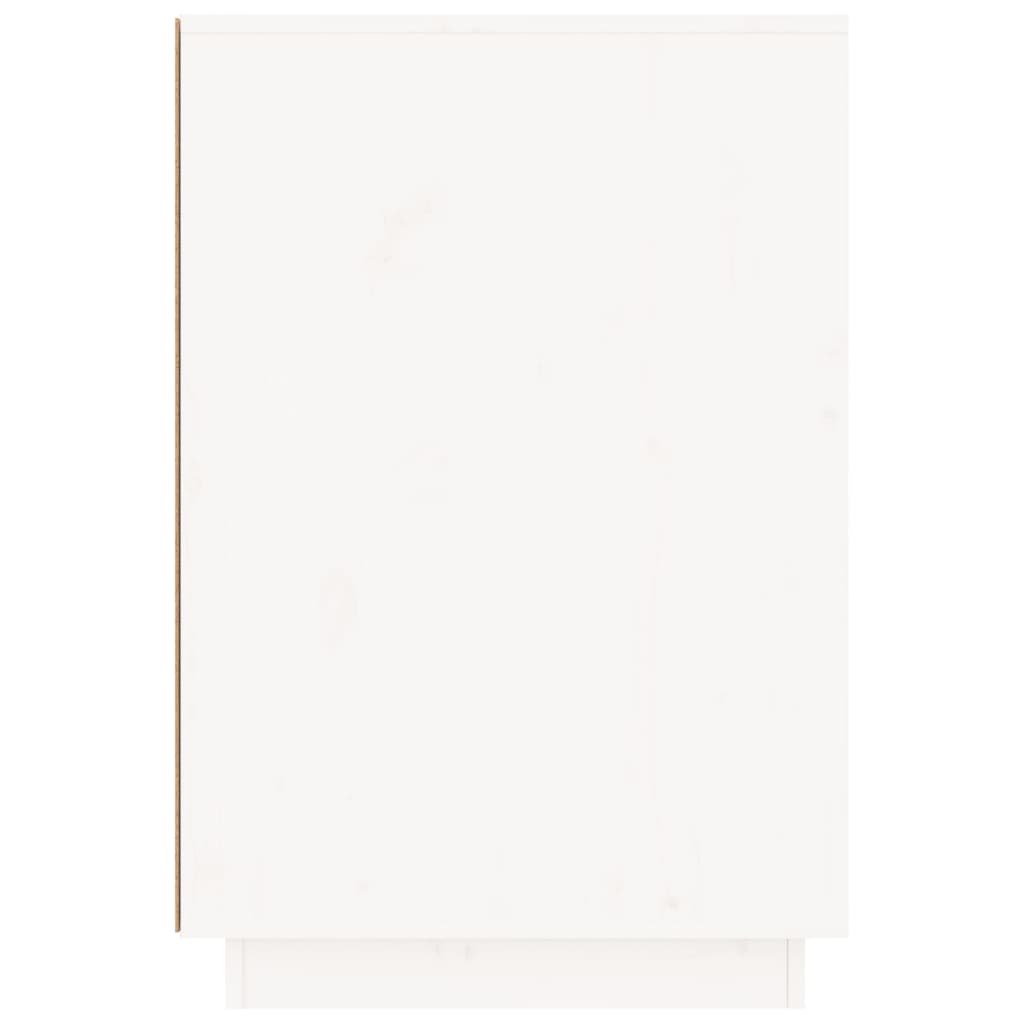 Solid Pine Wood Desk White 140x50x75 cm - Stylish & Durable