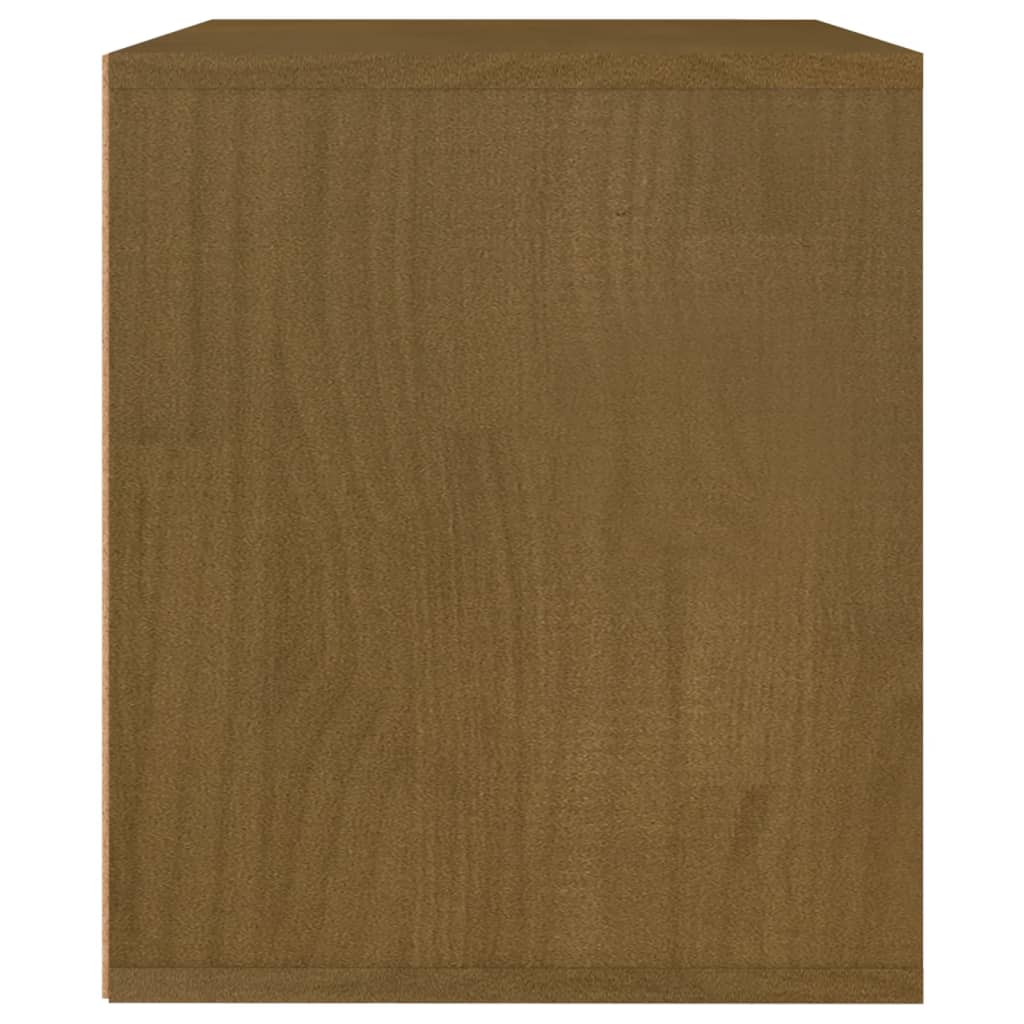 TV Cabinets 3 pcs Honey Brown Solid Wood Pine