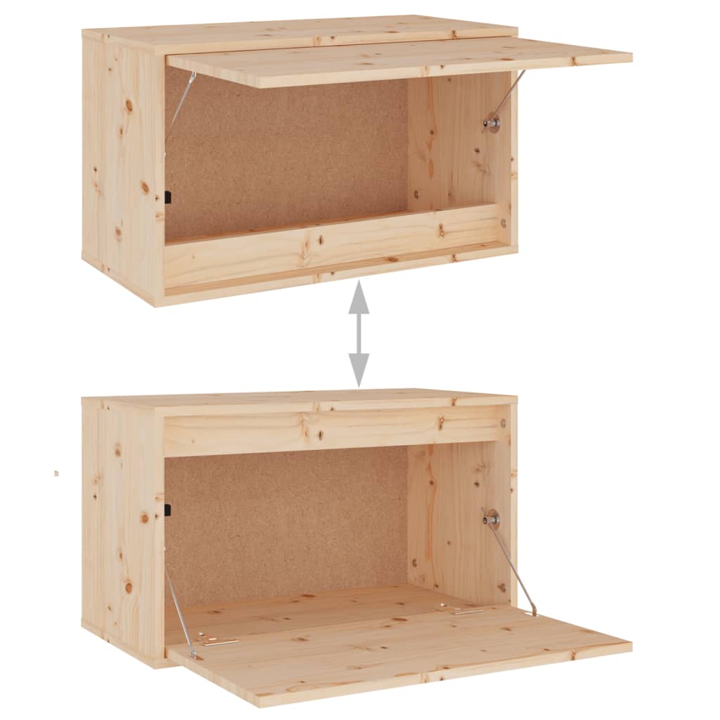 TV Cabinets 4 pcs Solid Wood Pine