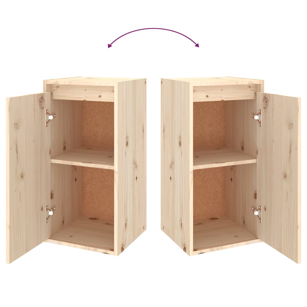 TV Cabinets 6 pcs Solid Wood Pine