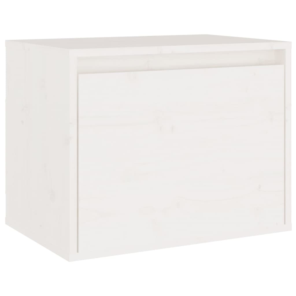 TV Cabinets 6 pcs White Solid Wood Pine