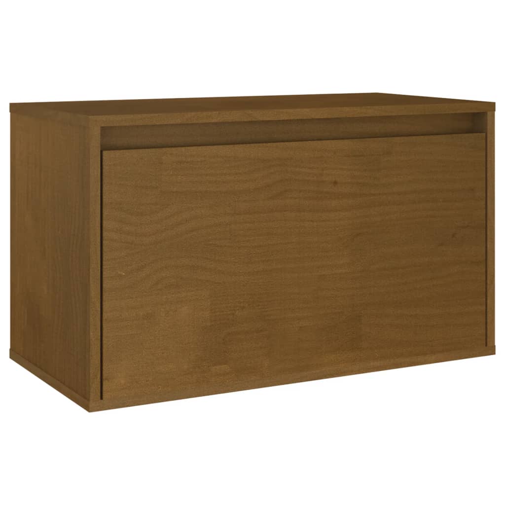 TV Cabinets 5 pcs Honey Brown Solid Wood Pine