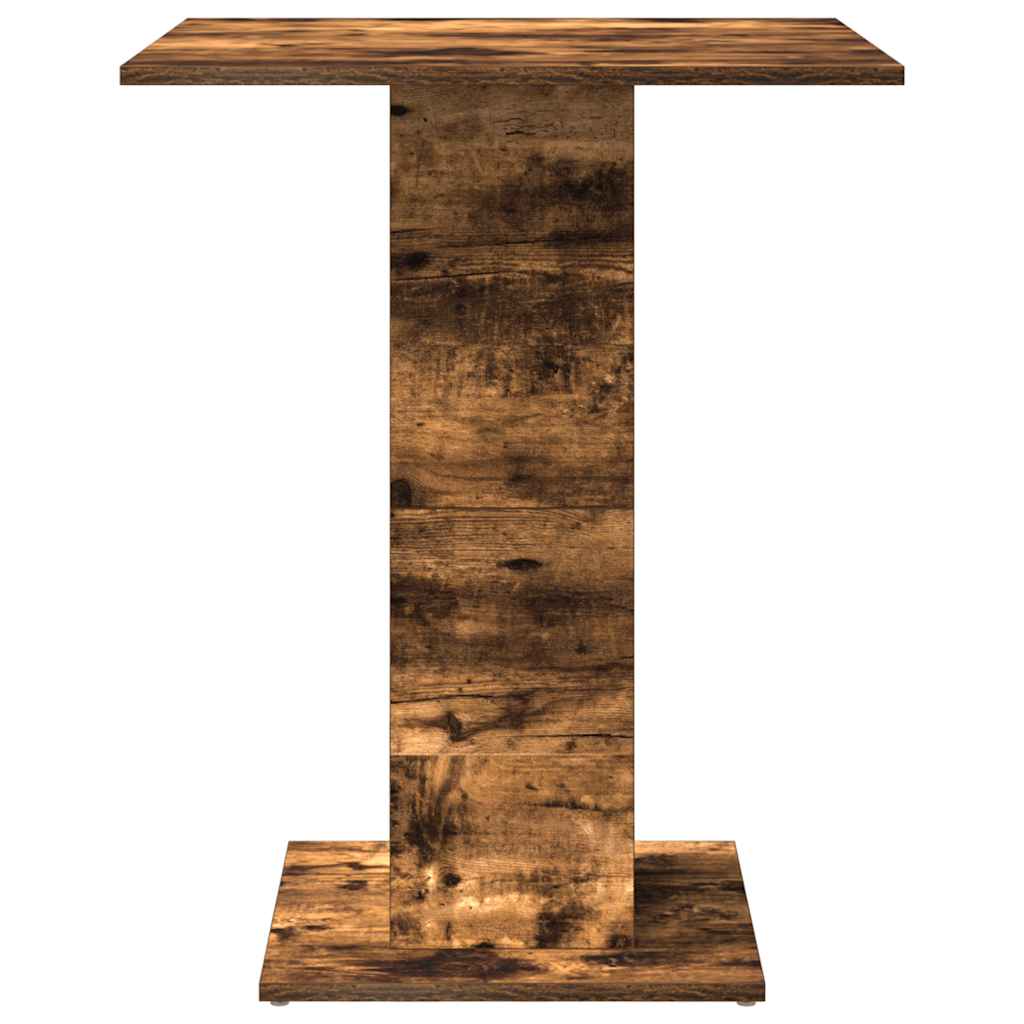 Smoked Oak Bistro Table 60x60x75 cm - Engineered Wood Elegance
