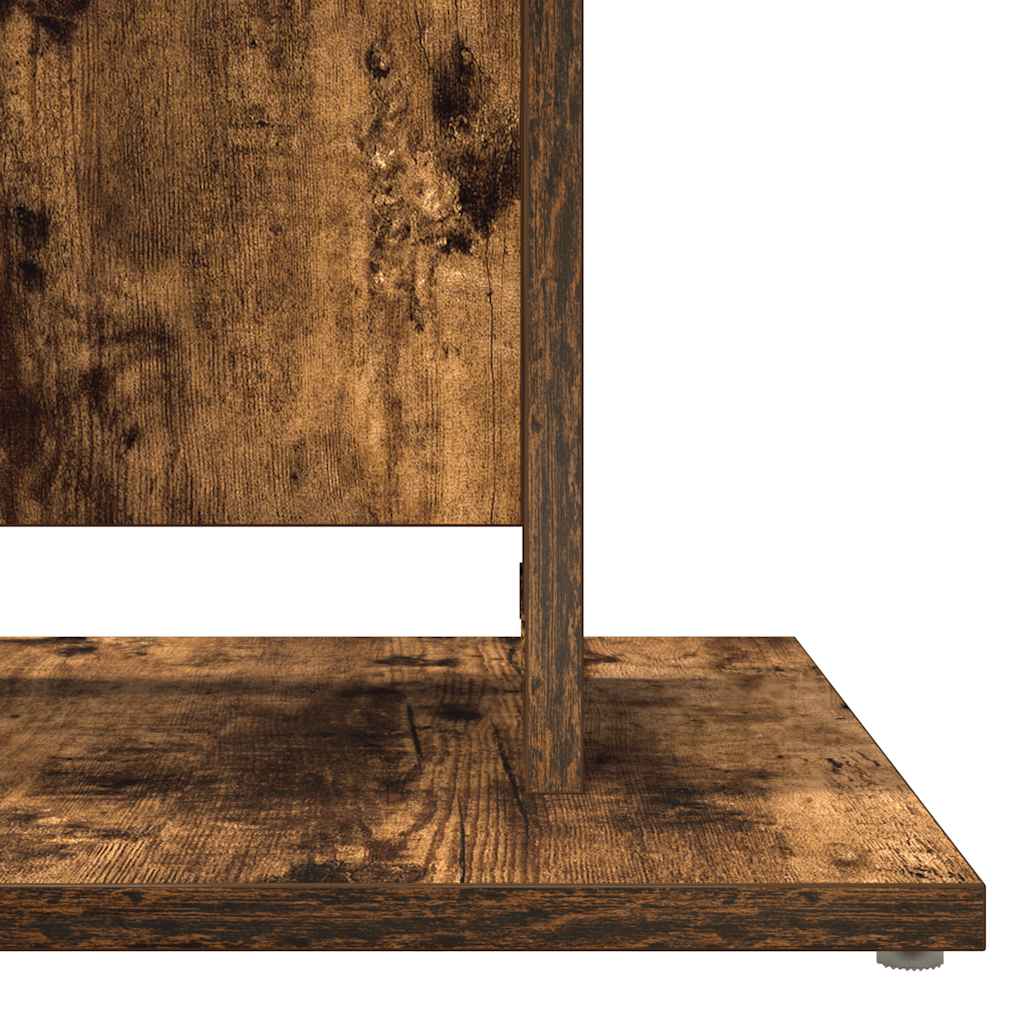 Smoked Oak Bistro Table 60x60x75 cm - Engineered Wood Elegance