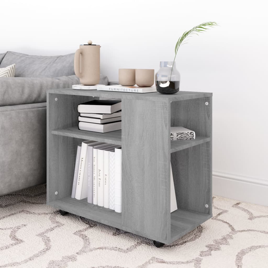 Grey Sonoma Engineered Wood Side Table, 70x35x55 cm