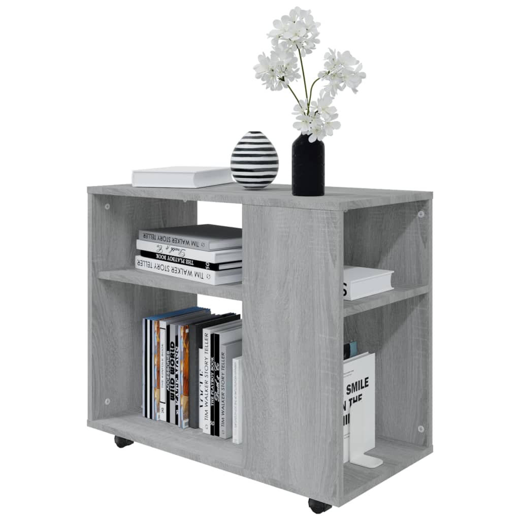 Grey Sonoma Engineered Wood Side Table, 70x35x55 cm