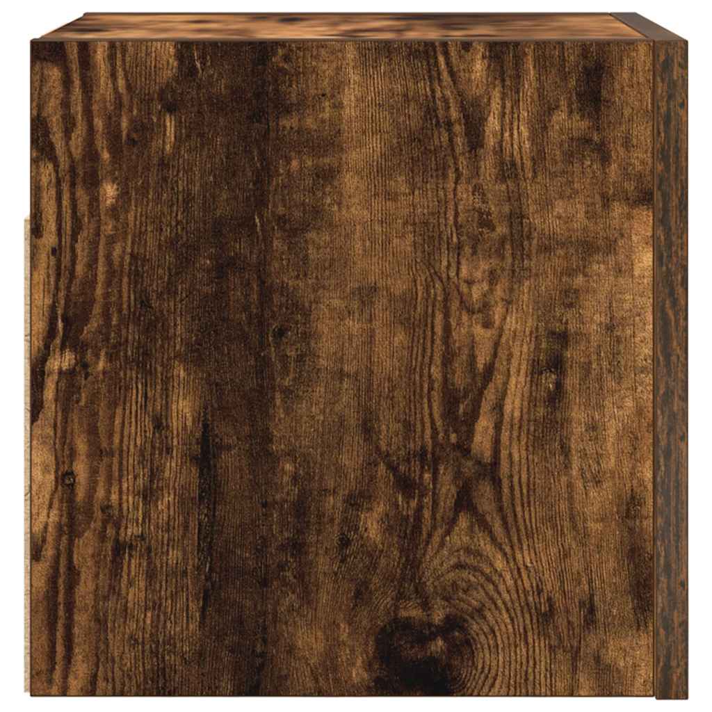 Wall Mounted TV Cabinet Smoked Oak 30.5x30x30 cm
