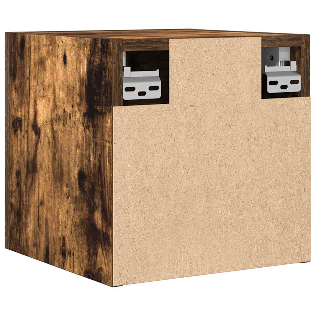 Wall Mounted TV Cabinet Smoked Oak 30.5x30x30 cm