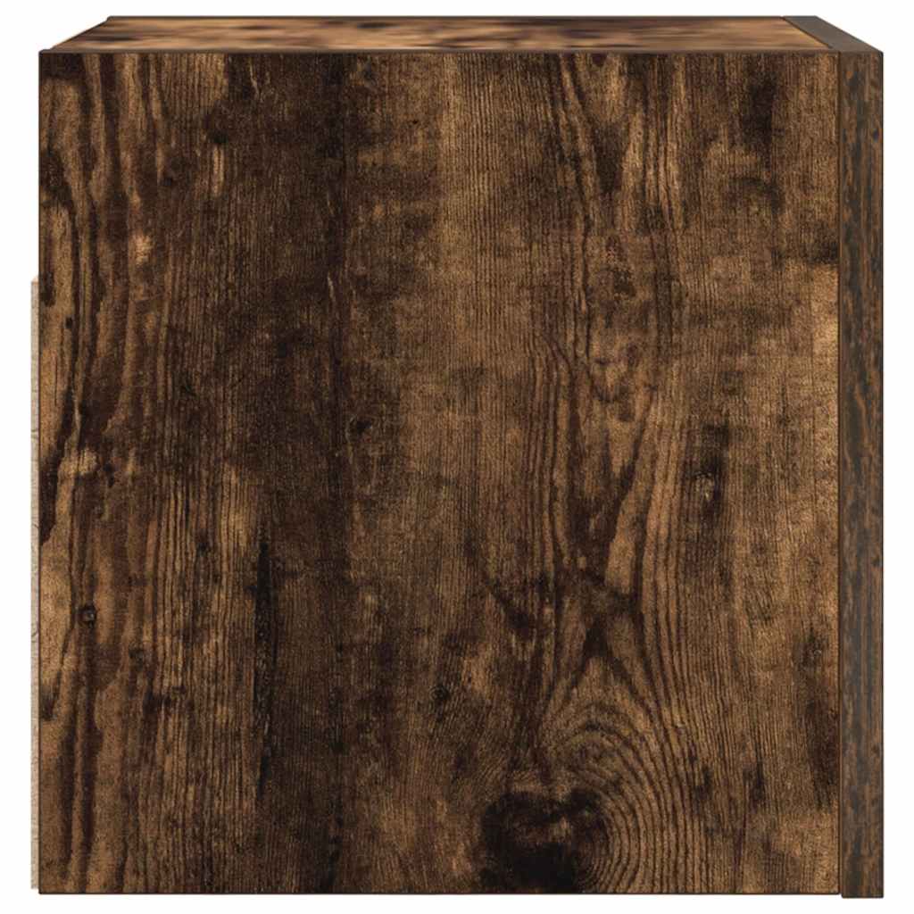 Wall Mounted TV Cabinet 4 pcs Smoked Oak 30.5x30x30 cm