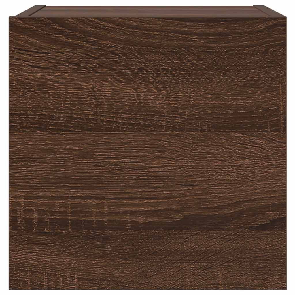 Wall Mounted TV Cabinet 2 pcs Brown Oak 30.5x30x30 cm