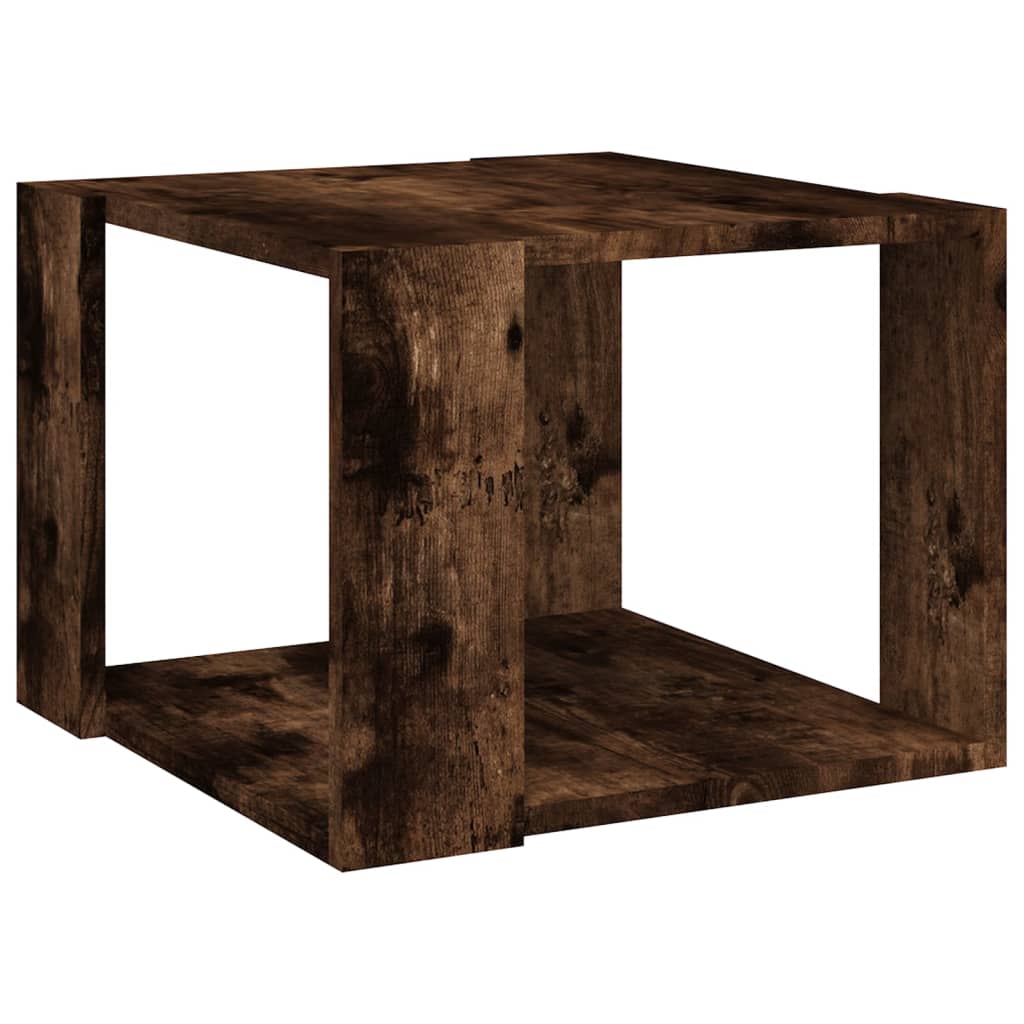 Coffee Table Smoked Oak 40x40x30 cm Engineered Wood