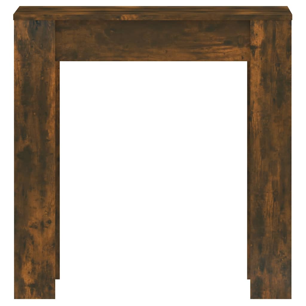 Smoked Oak Dining Table 140x74.5x76 cm - Engineered Wood Design