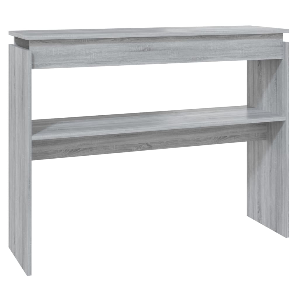 Sonoma Grey Console Table - 102x30x80 cm, Engineered Wood