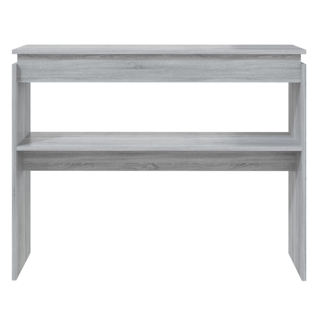 Sonoma Grey Console Table - 102x30x80 cm, Engineered Wood