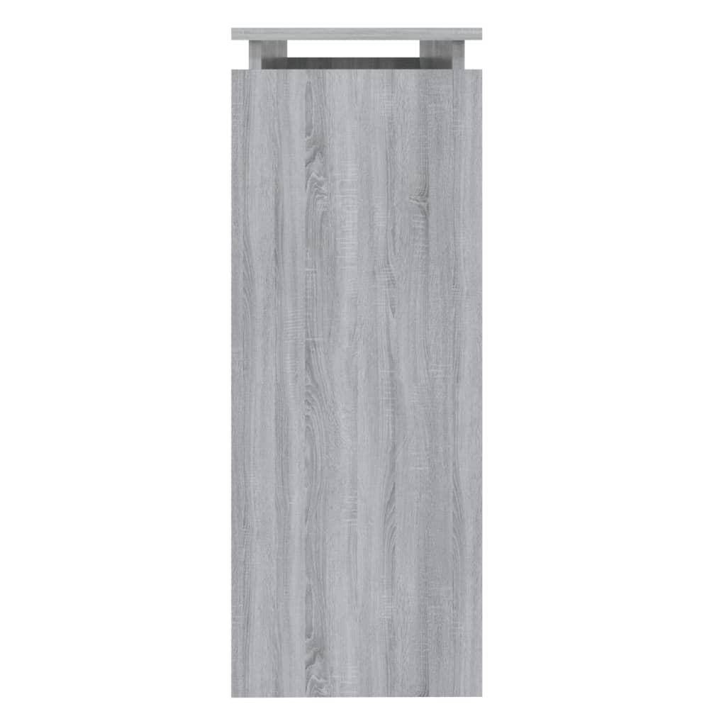 Sonoma Grey Console Table - 102x30x80 cm, Engineered Wood