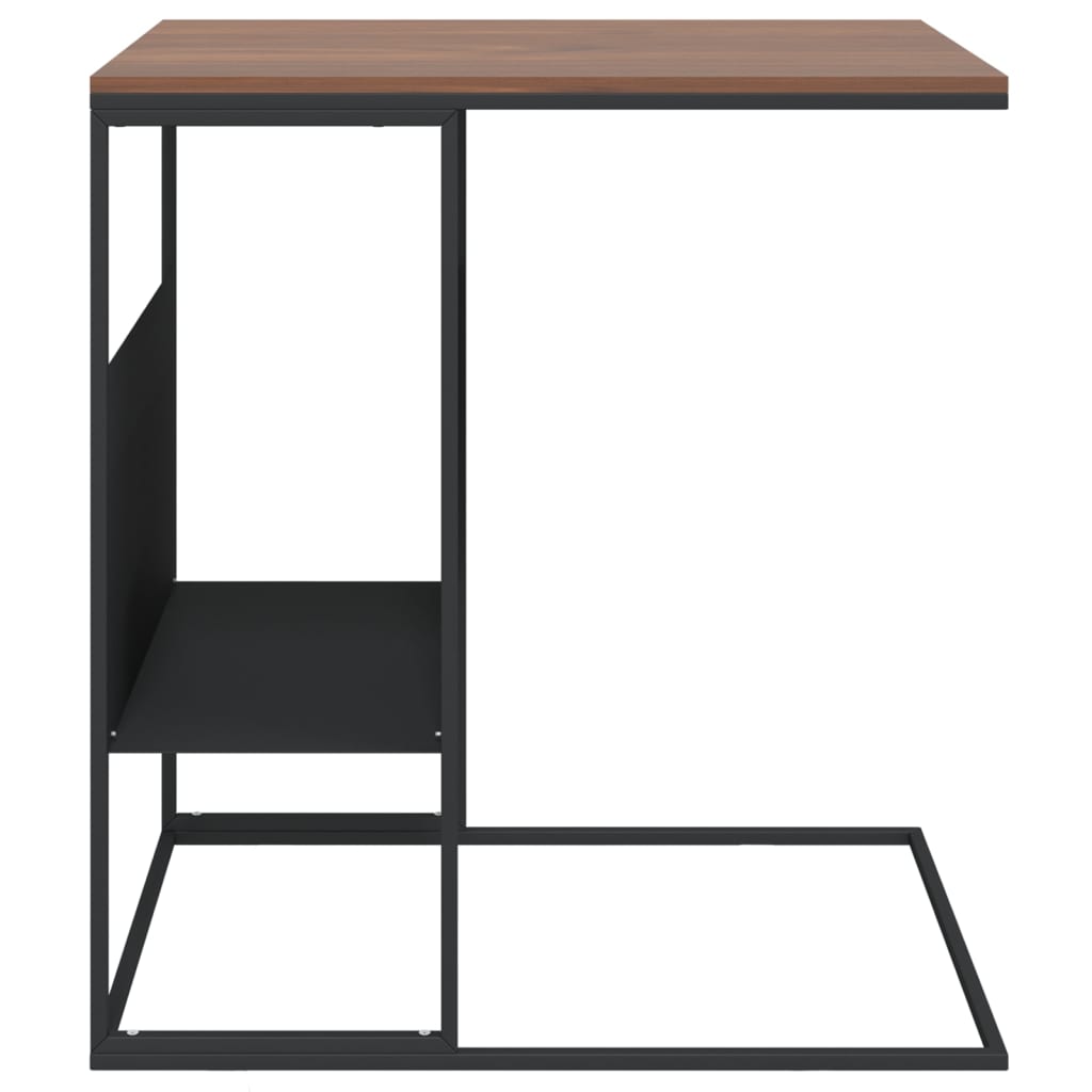 Side Table Black 55x36x59.5 cm Engineered Wood