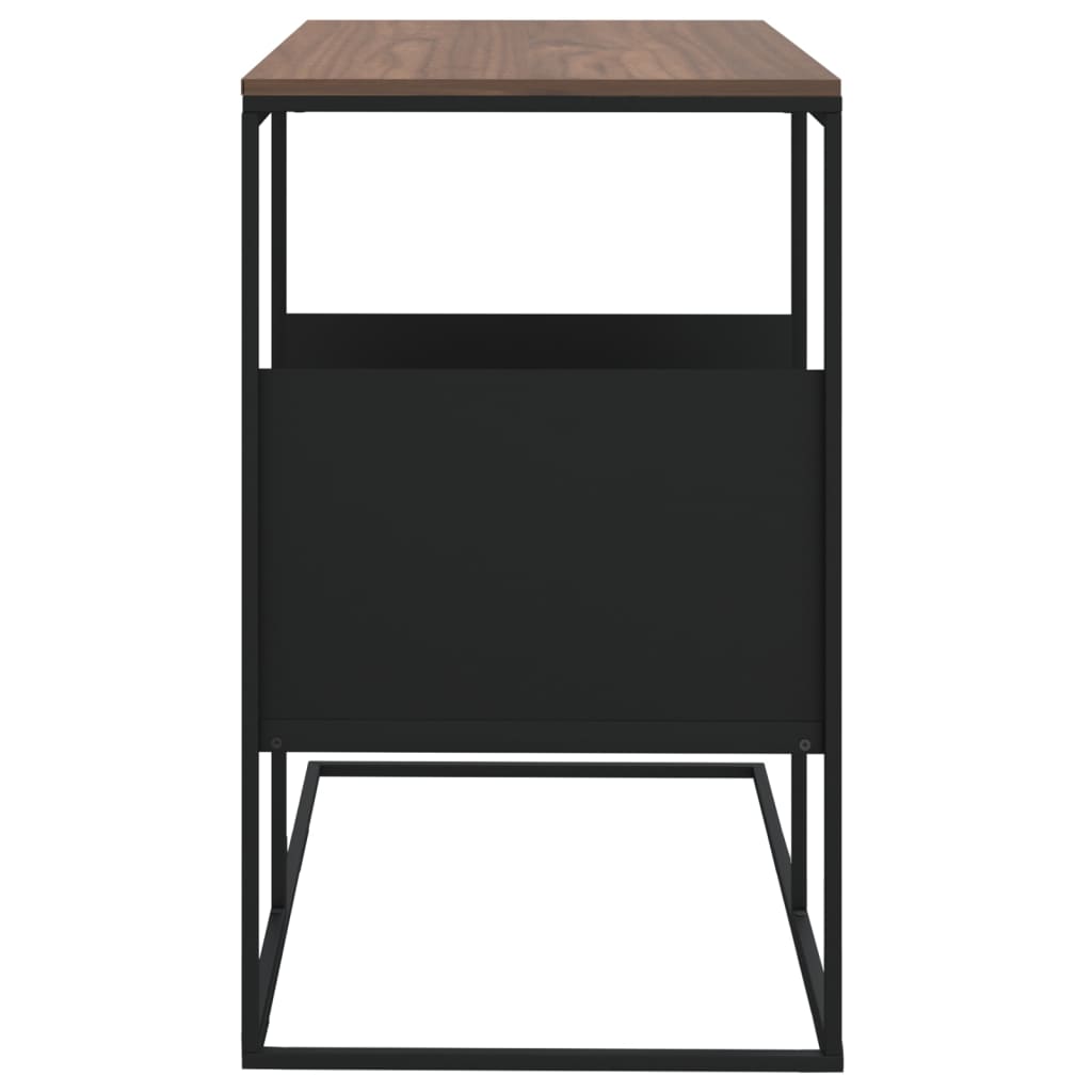 Side Table Black 55x36x59.5 cm Engineered Wood