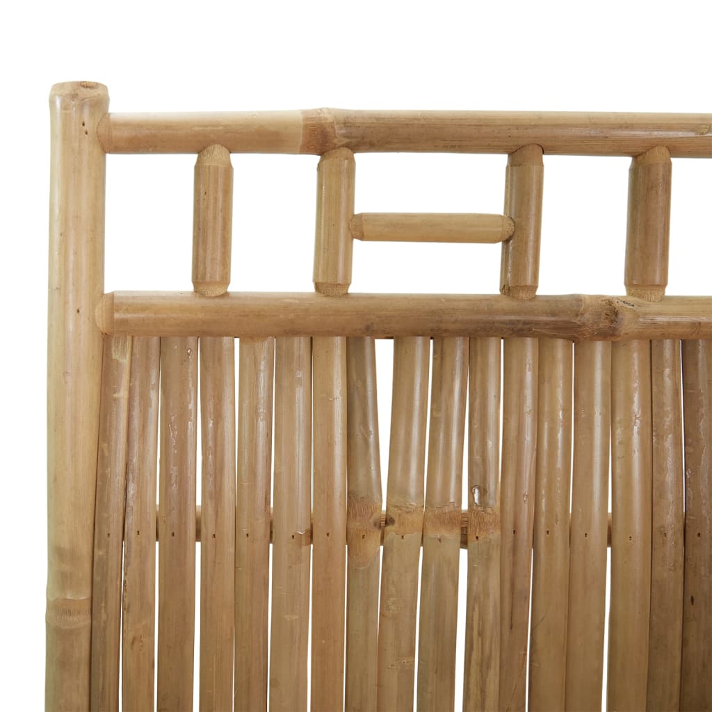 Bamboo 3-Panel Room Divider, Natural Finish, 120x180 cm