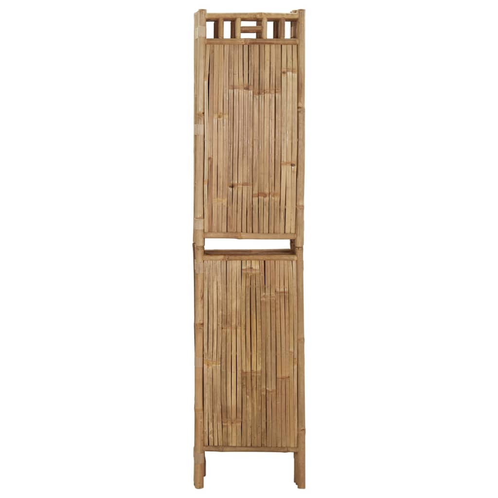 Bamboo 5-Panel Room Divider, Natural 200x180 cm Privacy Screen