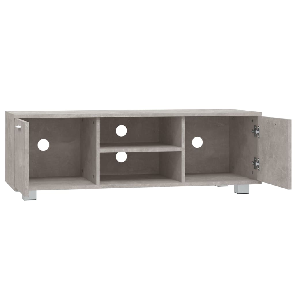 TV Cabinet Concrete Grey 120x40.5x35 cm Engineered Wood