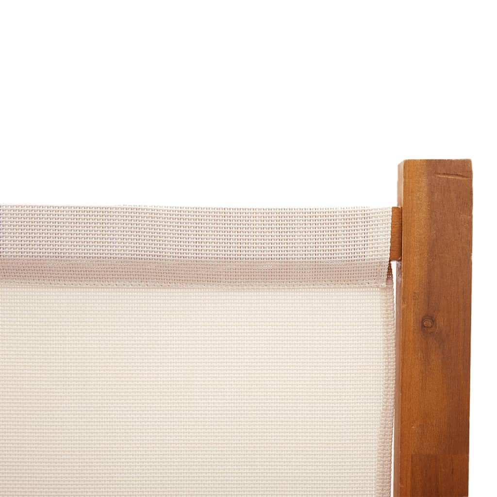 Cream White 4-Panel Room Divider - 280x180 cm, Elegant Privacy Solution
