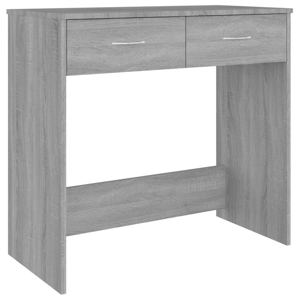 Compact Grey Desk 80x40x75 cm - Sonoma Engineered Wood
