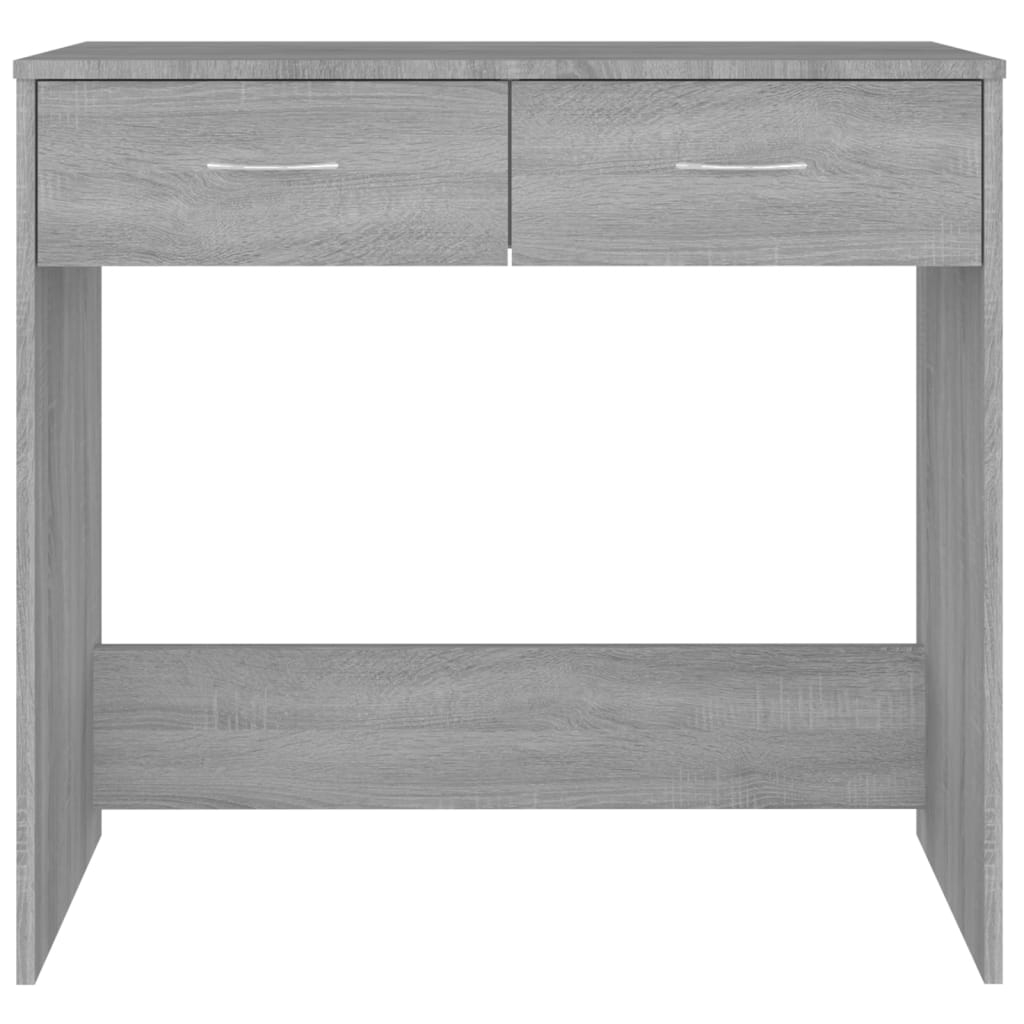 Compact Grey Desk 80x40x75 cm - Sonoma Engineered Wood