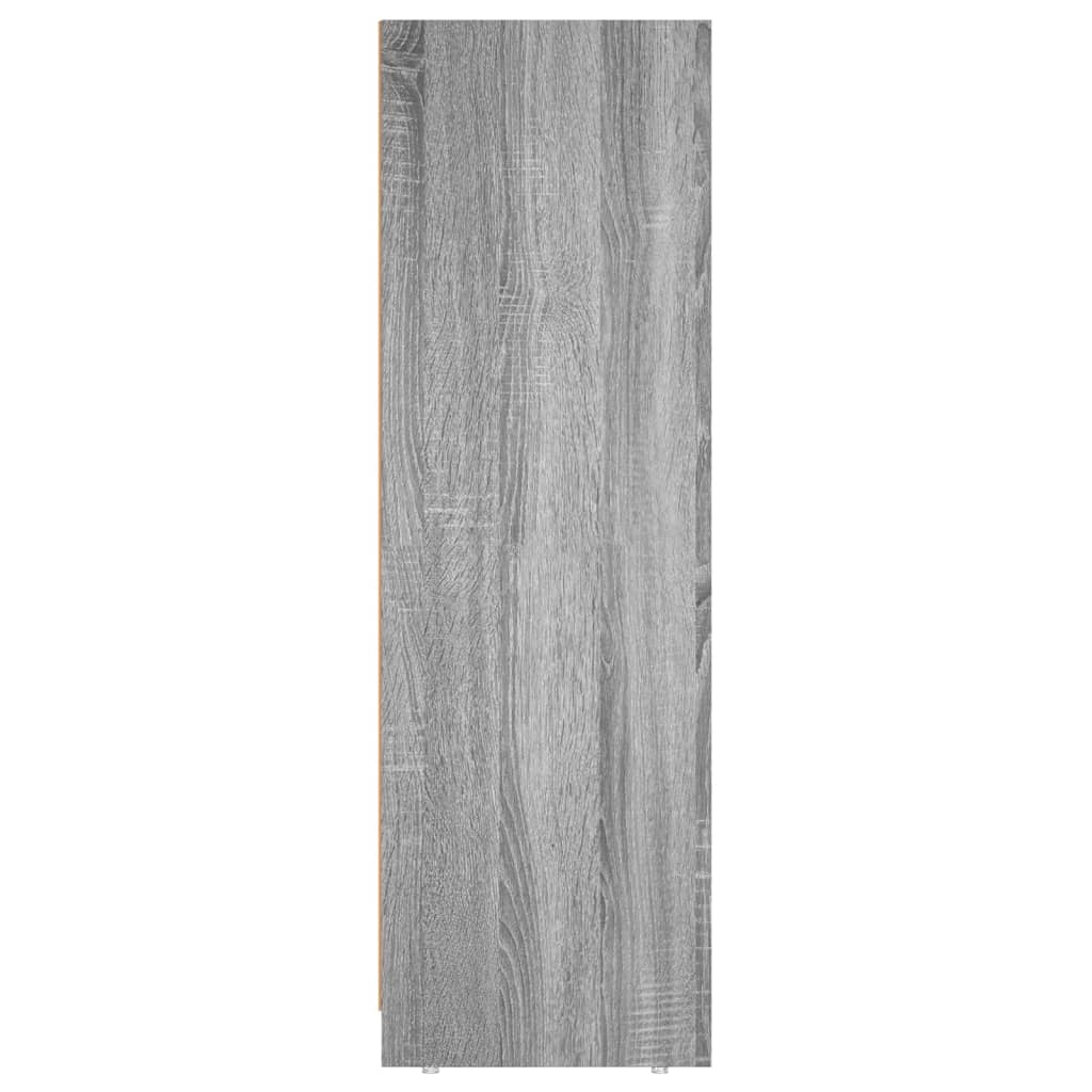 Sonoma Grey Bathroom Cabinet - Engineered Wood, 30x30x95 cm