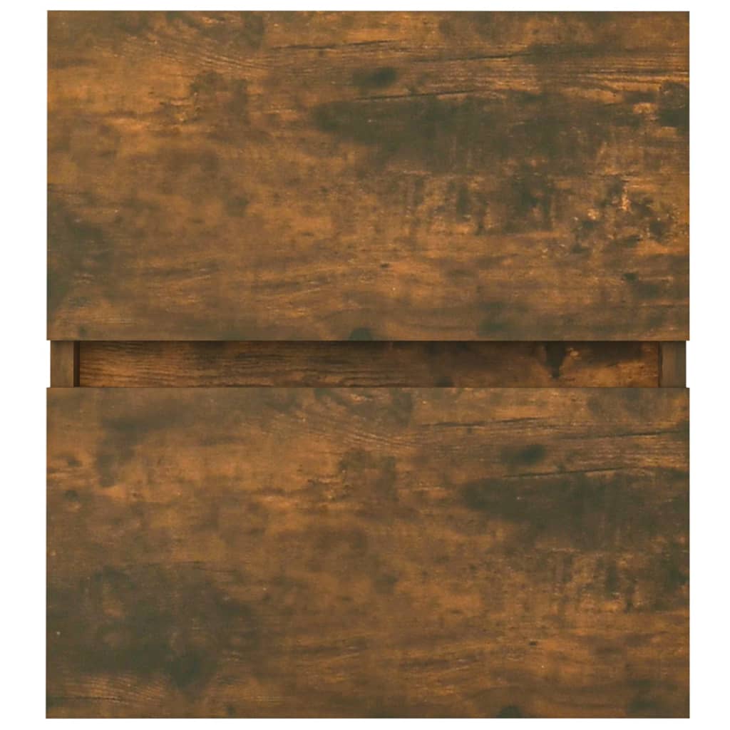 Smoked Oak Engineered Wood Sink Cabinet 41x38.5x45 cm