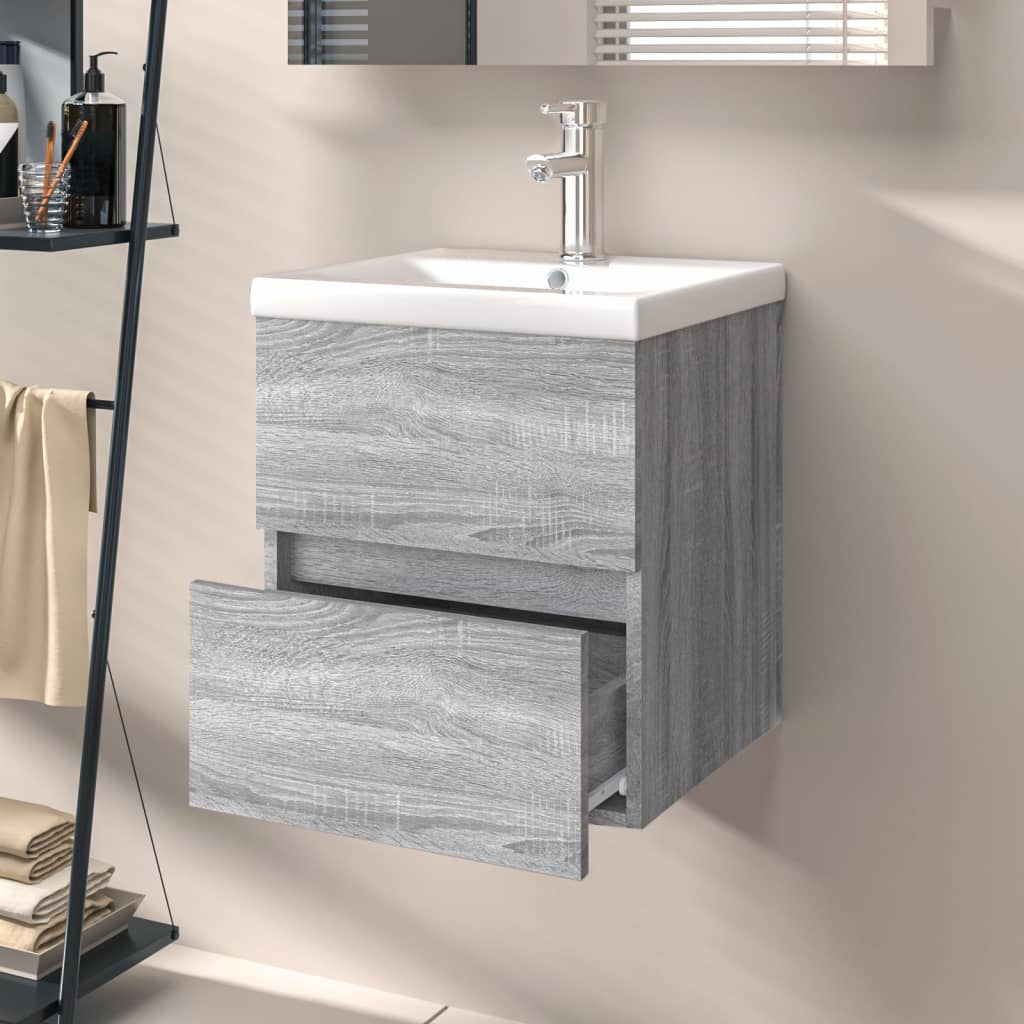 Grey Sonoma Sink Cabinet - Engineered Wood, 41x38.5x45 cm