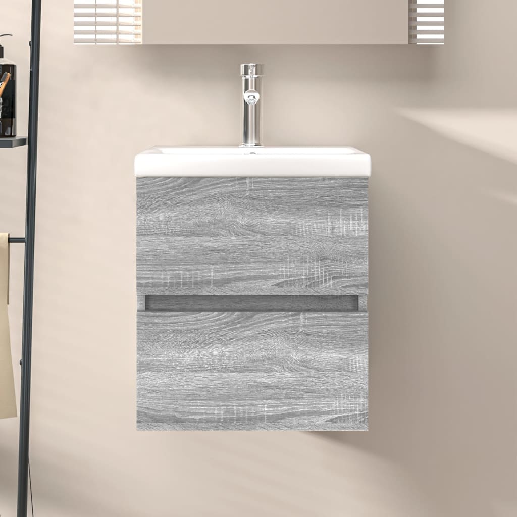Grey Sonoma Sink Cabinet - Engineered Wood, 41x38.5x45 cm