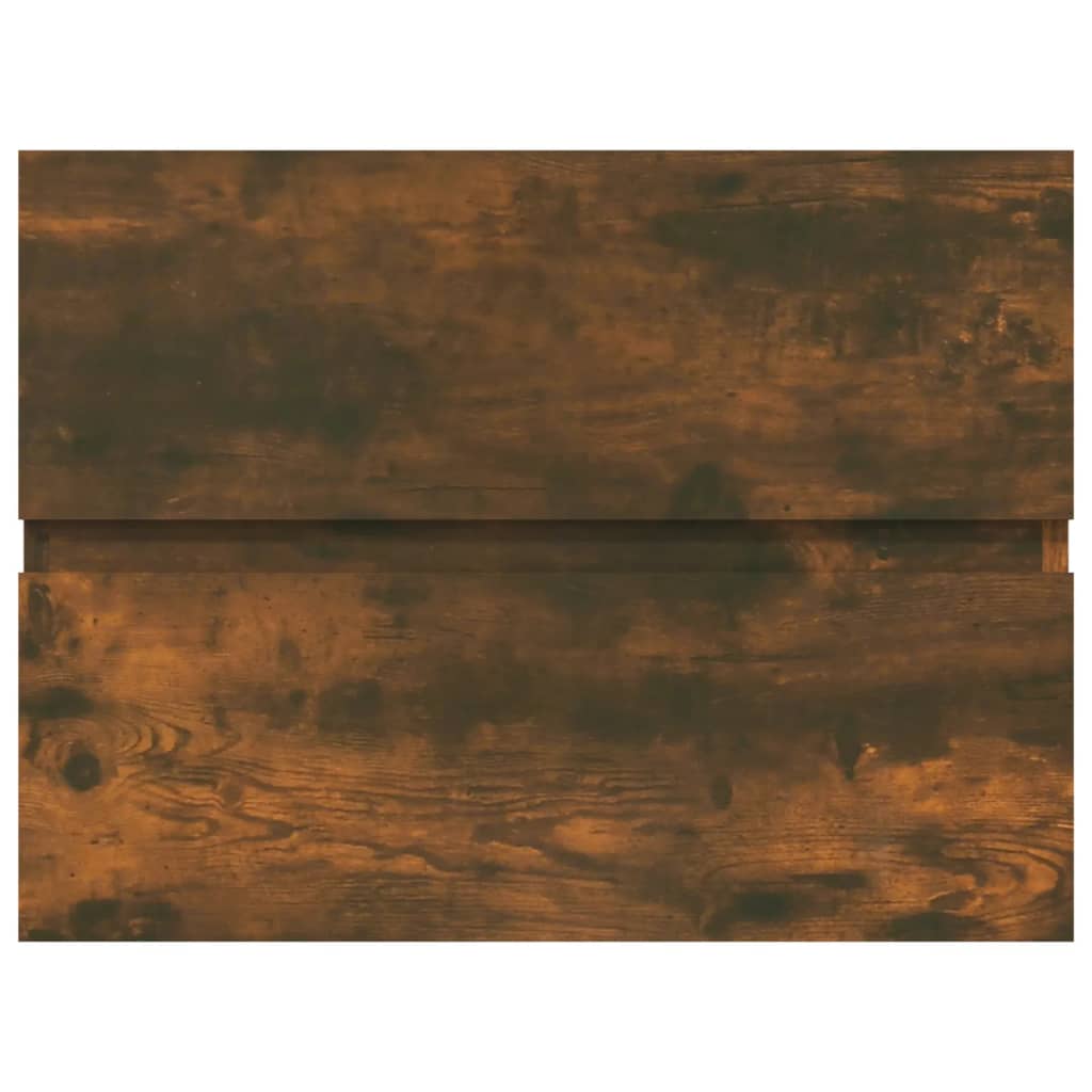 Smoked Oak Sink Cabinet, 60x38.5x45cm - Engineered Wood