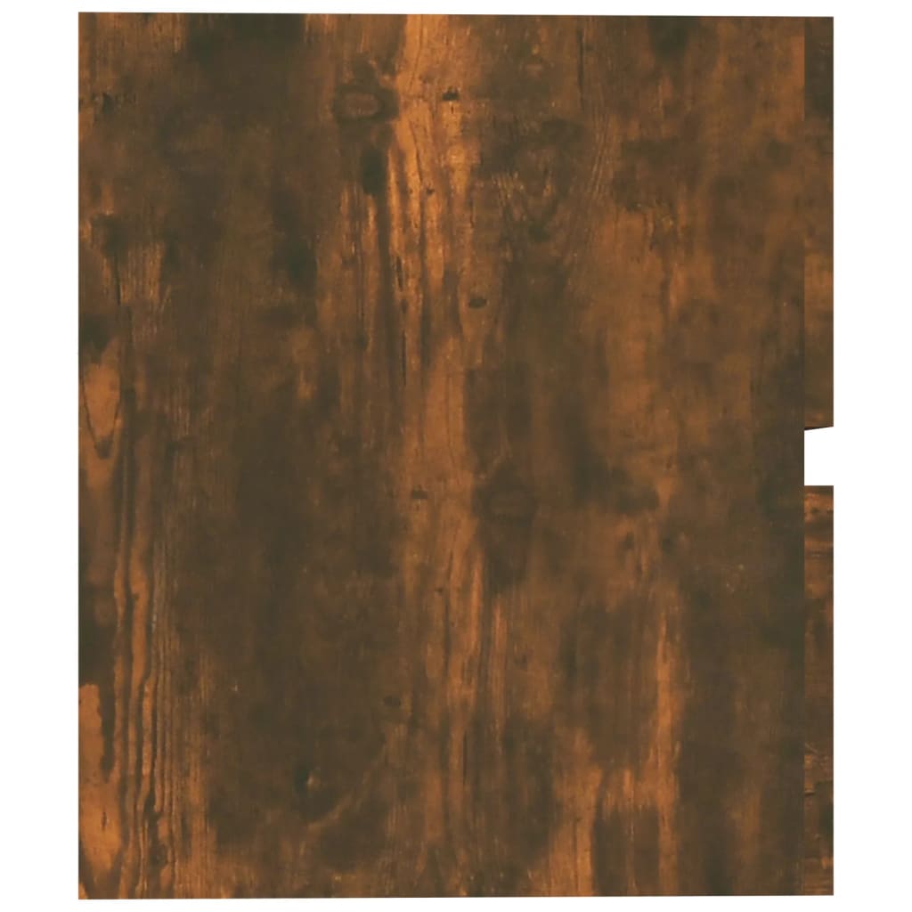 Smoked Oak Sink Cabinet, 60x38.5x45cm - Engineered Wood