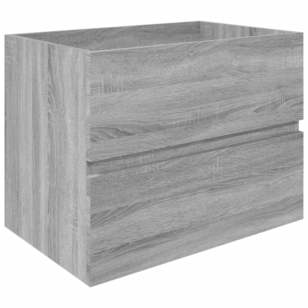 Grey Sonoma Engineered Wood Sink Cabinet - 60x38.5x45 cm