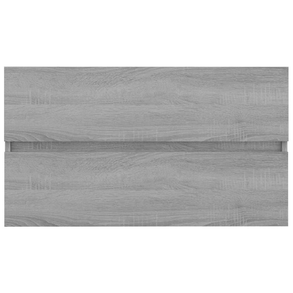 Grey Sonoma Engineered Wood Sink Cabinet, 80x38.5x45 cm