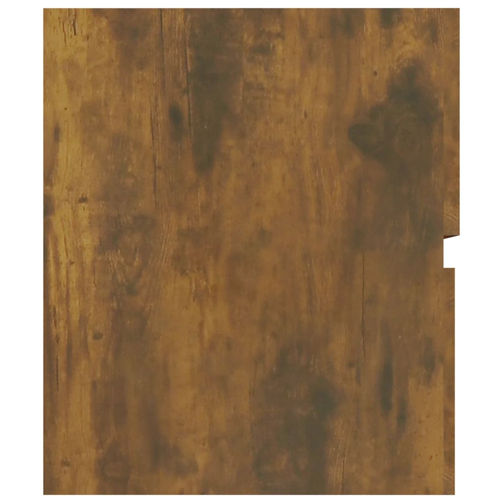 Smoked Oak Sink Cabinet 90x38.5x45 cm - Engineered Wood