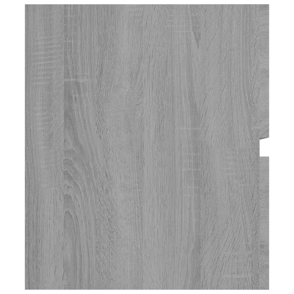 Grey Sonoma Engineered Wood Sink Cabinet 90x38.5x45 cm