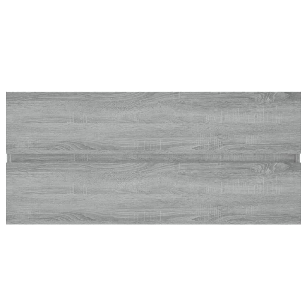 Sonoma Grey Sink Cabinet 100x38.5x45 cm Engineered Wood