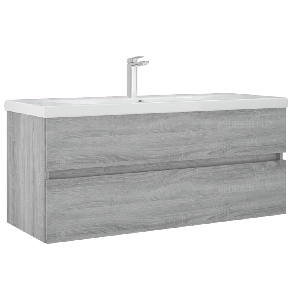 Sonoma Grey Sink Cabinet 100x38.5x45 cm Engineered Wood