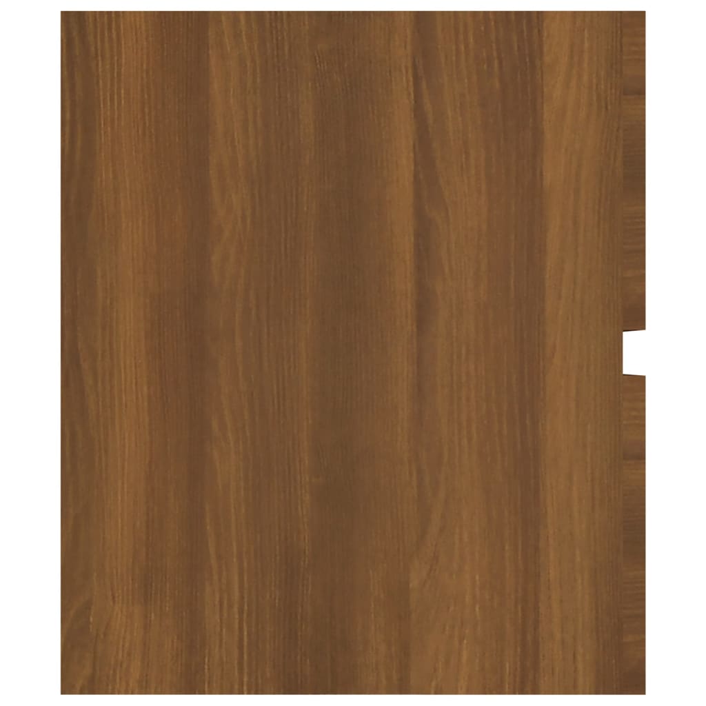 Brown Oak Engineered Wood Sink Cabinet 100x38.5x45 cm