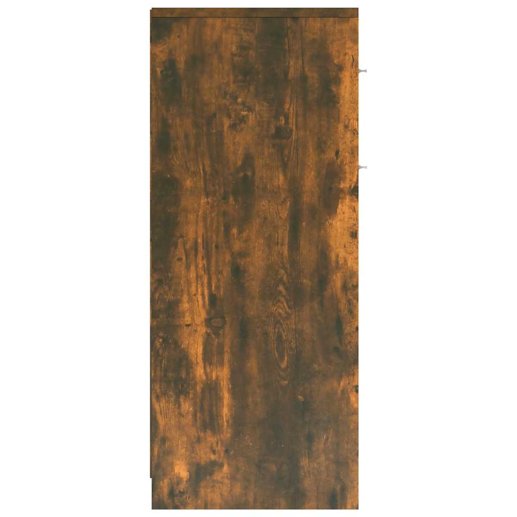 Smoked Oak Bathroom Cabinet, 60x33x80 cm Engineered Wood