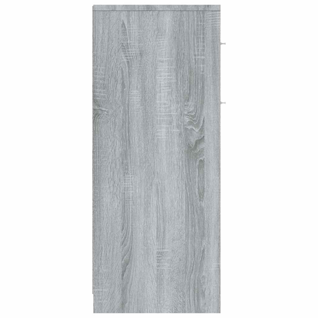 Grey Sonoma Bathroom Cabinet - 60x33x80 cm Engineered Wood