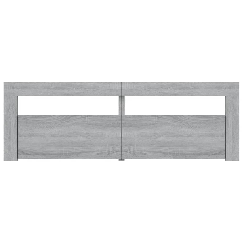 TV Cabinet with LED Lights Grey Sonoma 120x35x40 cm