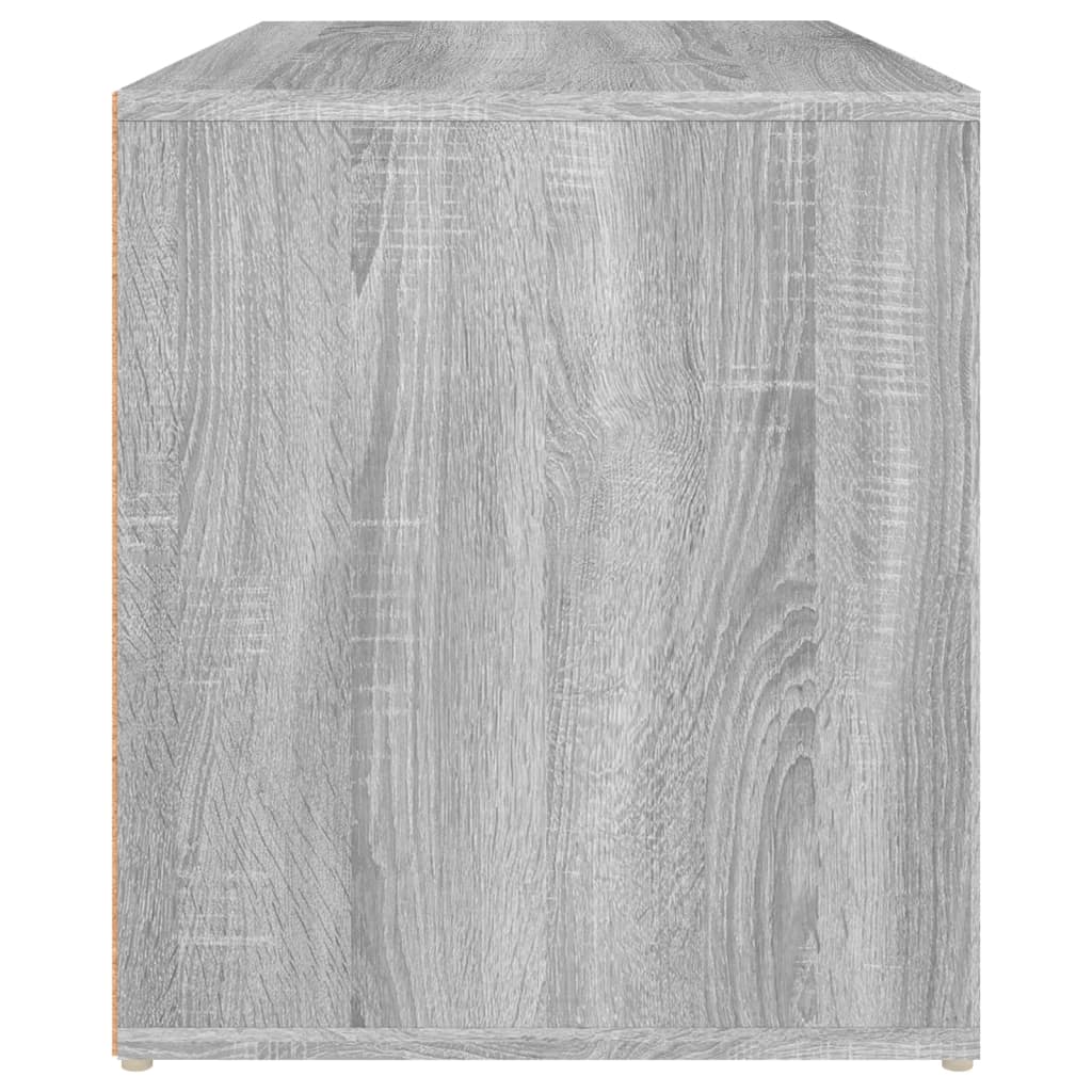 Grey Sonoma Hall Bench: 80x40x45 cm Engineered Wood