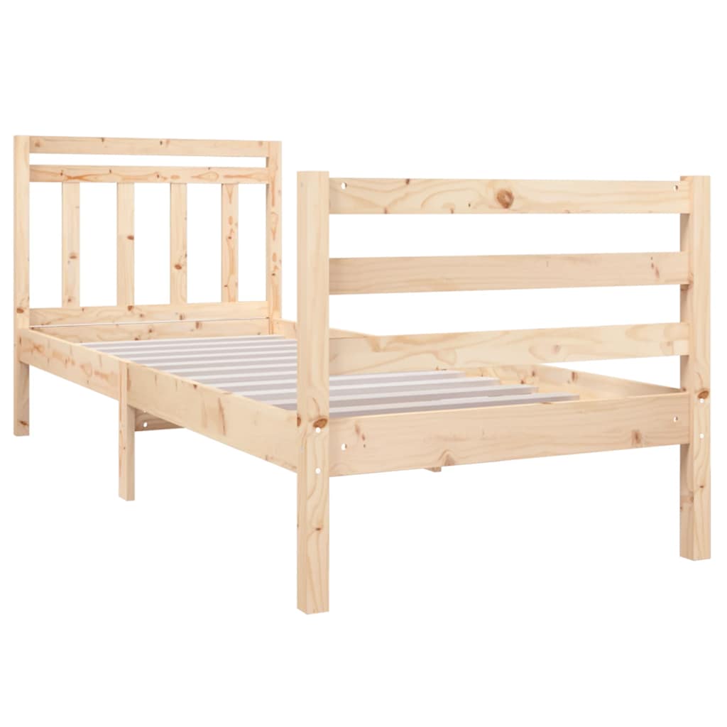 Solid Wood Small Single Bed Frame - Durable & Stylish Design