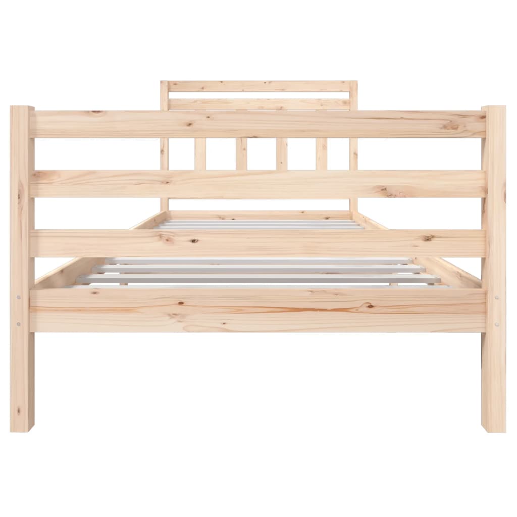 Solid Wood Bed Frame 100x200 cm - Durable, Stylish, Natural Finish