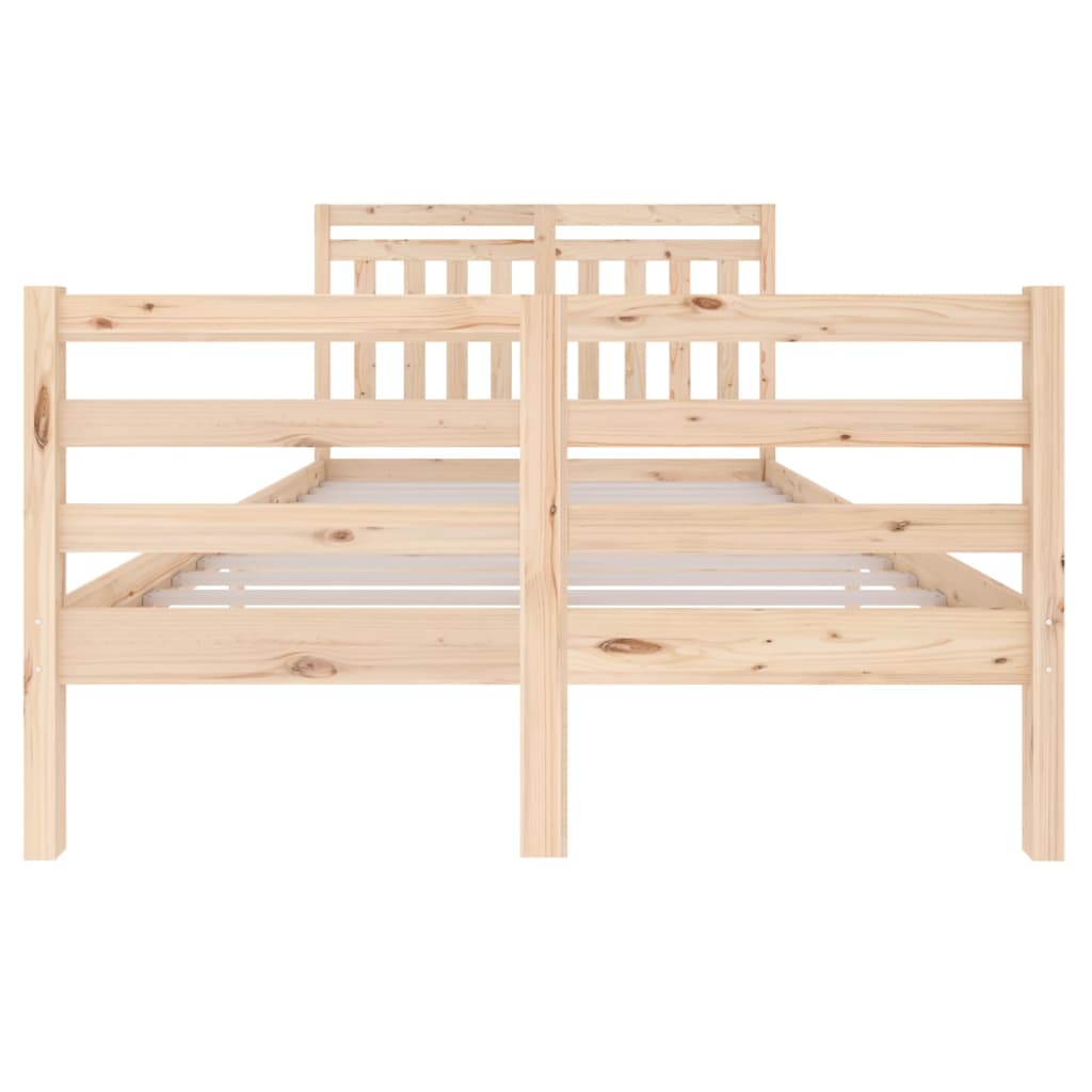 Solid Wood Bed Frame - 120x200 cm vidaXL (No Mattress)