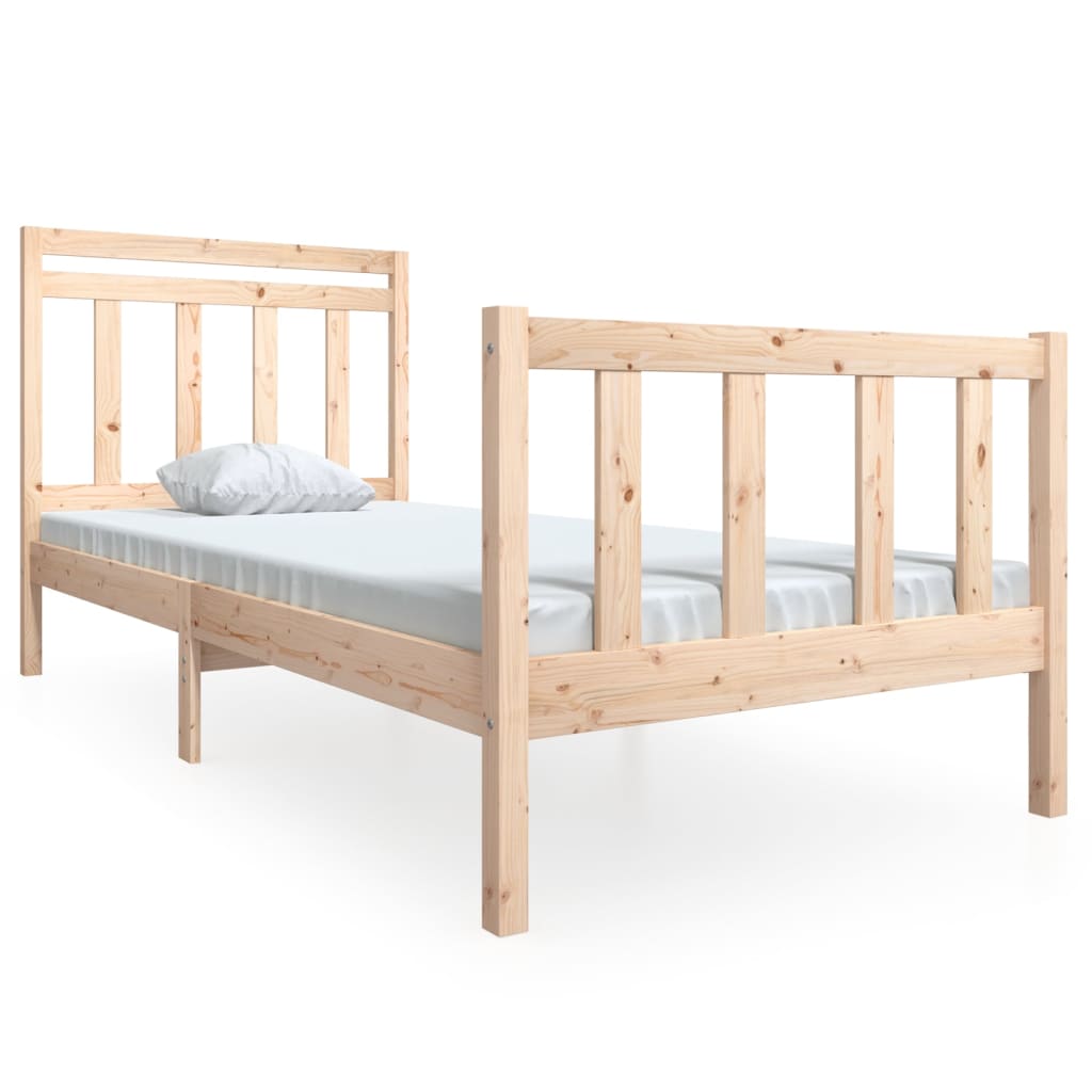 Solid Wood Bed Frame 100x200 cm - vidaXL (No Mattress)