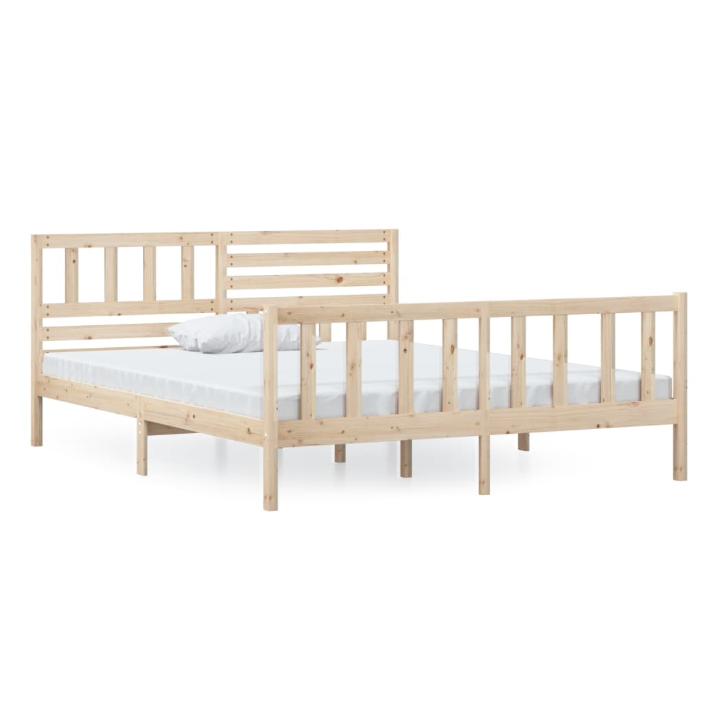 Solid Wood Bed Frame 120x200 cm - vidaXL (No Mattress)